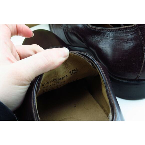 Joseph Abboud Shoes‎ Sz 10 M Brown Derby Oxfords Leather Men - Picture 7 of 9